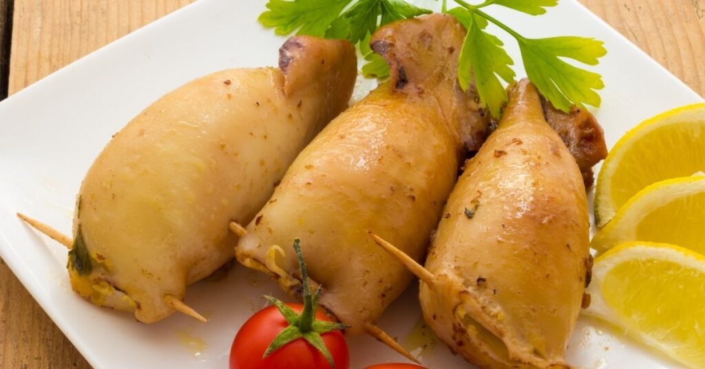Stuffed cuttlefish, delicious typical Italian dishes